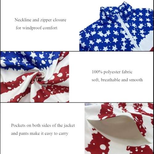 Image of Kids Two-Piece Classic Zippered Sports Jacket Set Sweatpants Jogging Teenager Sportswear Set