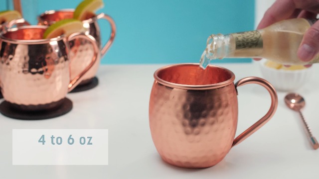 Kitchen Science Moscow Mule Copper Mugs Set of 8 (16oz) | Food Grade 100% Pure Copper Cups | Handcrafted w/Lacquered Hammered Finish, Smooth Rounded Lip, Ergonomic Handle (No Rivet) w/Solid Grip