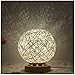 Produktbild Nachtlicht-Geburtstagsgeschenk INS des romantischen Sternprojektors des Bettes kreatives, das Schnurball-Rattanball-Tischlampe 15CM verdunkelt