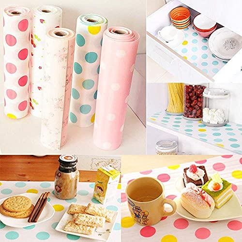 Image of 1Pcs Waterproof Drawer & Shelf Liner Roll 30x300cm | Non-Adhesive PVC Kitchen Cabinet Mat for Fridge, Cupboard, Table & Storage | Cuttable, Washable & Reusable Multipurpose Liner