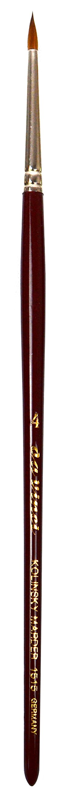 da Vinci Watercolor Series 1515 Maestro Paint Brush, Extra Short Retouching Kolinsky Red Sable, Size 4 (1515-4)