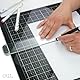 Tim Holtz Glas-Medienunterlage, Schwarz