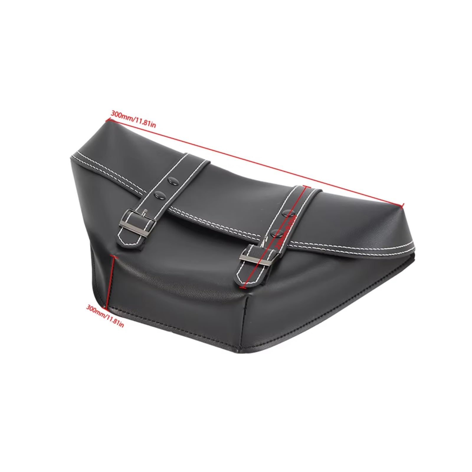 Compatibile Con Per Custom Per Japstyle 1 Paio Di Borse Sella Laterali Motociclette In PU Per Attrezzi Moto Sacche Moto(Black)