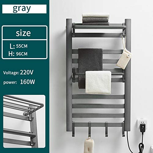 Toallero calefaccionado de pared con temperatura ajustable e interruptor inteligente 5