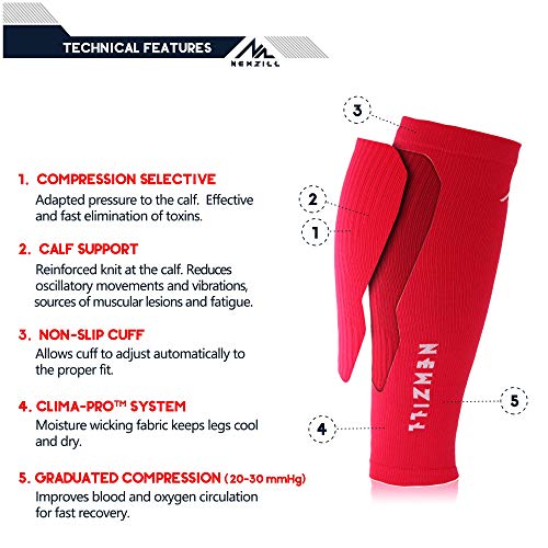 Image of NEWZILL Compression Calf Sleeves (20-30mmHg) for Men & Women Perfect Option to Compression Socks for Running Travel Nursing