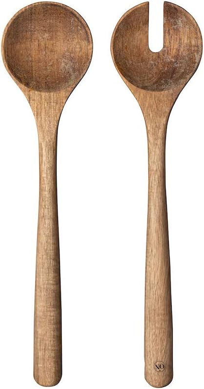 By On 5272203004 Salad Servers Acacia Brown 28 x 6.5 x 1.5 cm