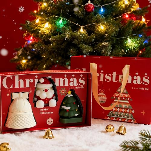 Bougies pour sapin de Noël festive la décoration de table parfumée d'hiver pour vos dîners