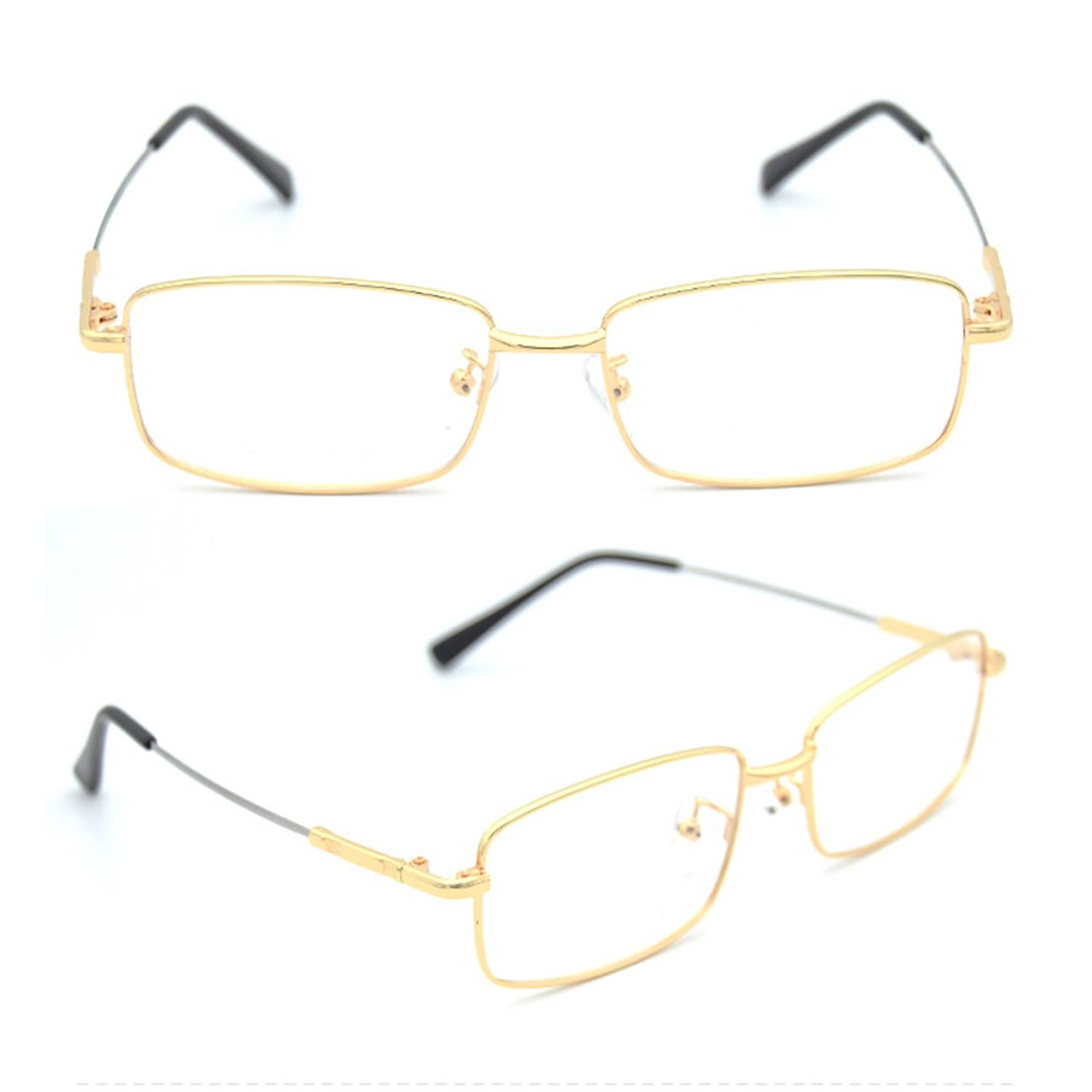 Photochrome Lesebrille, Computerbrille aus Titanlegierung mit Blaulichtfilter, Gleitsichtbrille für Damen Herren