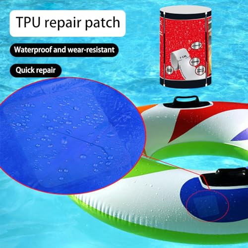 UTEFIF Neues Upgrade - Unterwasser Klebeband Pool,Pool Reparaturset,Reparatur Klebeband Pool Flicken für Wasserbett, Pool, Poolfolie, Planschbecken,Luftmatratze - blau