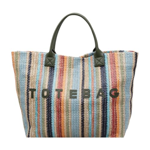Sac fourre-tout rayé d'une élégance remarquable pour des vacances raffinées