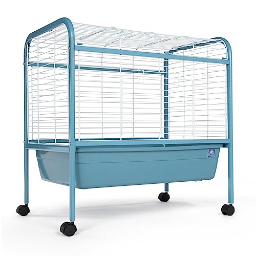 Image of Prevue Pet Products Small Animal Home with Rolling Stand - Blue