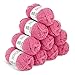 Bergère de France - BARISIENNE 7, 10 gomitoli di lana per Maglieria e Uncinetto (10 x 50 g) 6,5 mm - 100% acrilico - Grande filato rotondo, molto morbido - Rosa (AZALÉE)