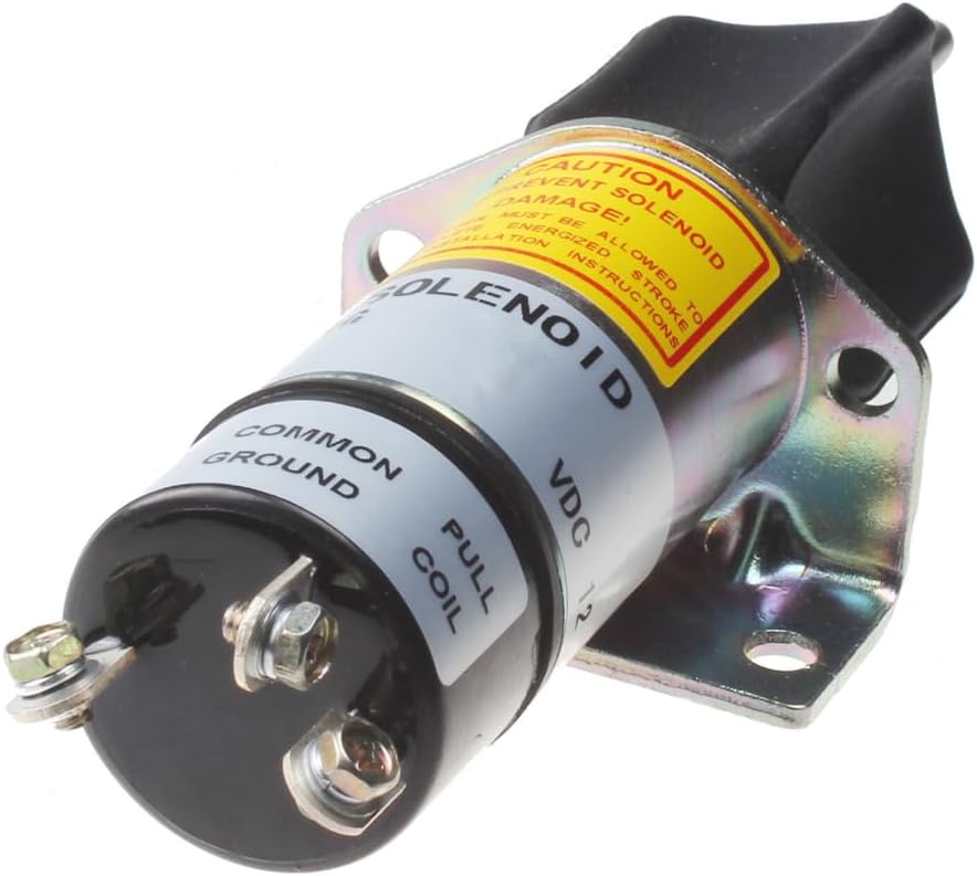 Throttle Solenoid, 12V, 3740144 1502ES12C2U1B1S1 15001004, Compatible with Woodward JLG 1502ES, Replacement Part