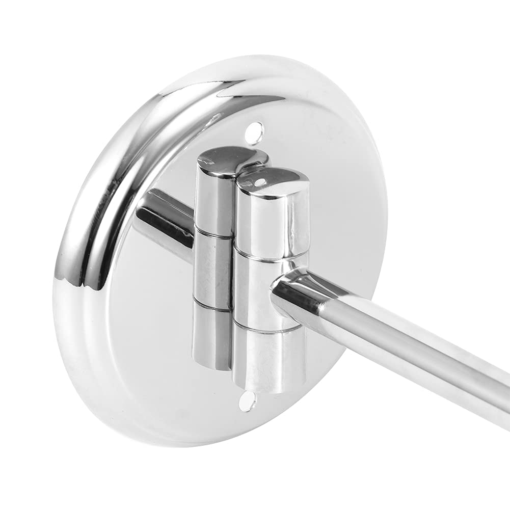 Espejo de Maquillaje de Cobre para Baño Doméstico, Espejo de Maquillaje de Plata para Hotel de Cobre, Espejo de Tocador de Baño, Espejo de Tocador (Fondo redondo plateado brillante 6 pulgadas)