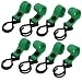 Aexit 8pcs 11lb Civil Equipment Hardware Accessories Capacity Adjustable Hook Loop Closure Stroller Hanger Green Model:79as211qo355