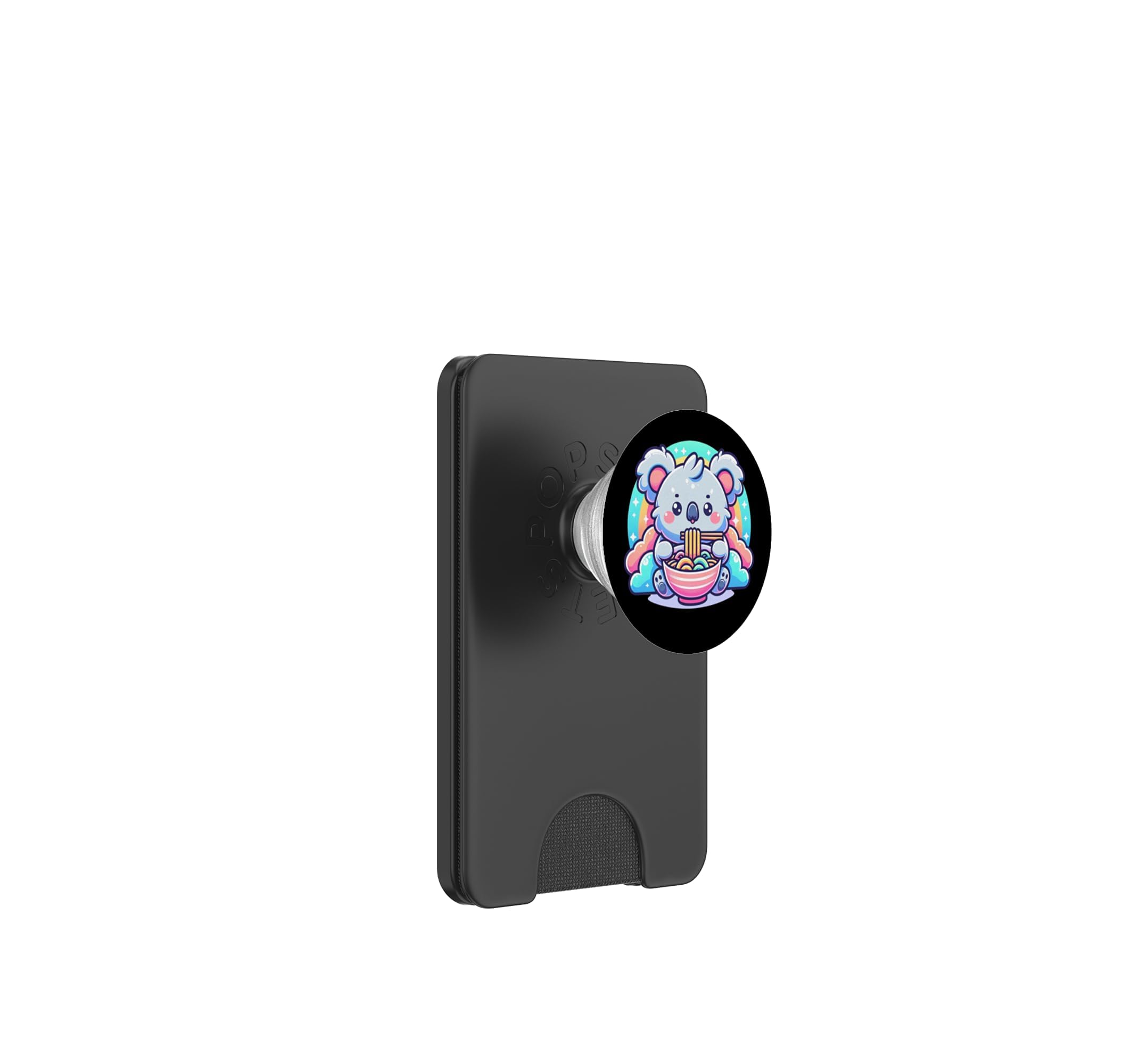 Illustration Arc-en-Ciel Mignon Koala Ramen Bol PopSockets PopWallet pour MagSafe