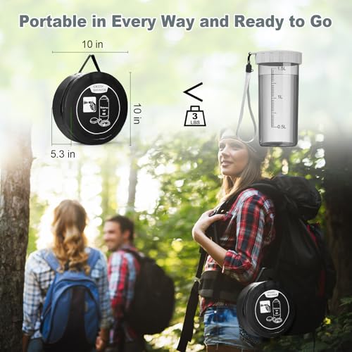 Image of Portable Shower for Camping, 5 Gal /20 L Solar Heating Camping Shower Bag with Shower Pump, Portable Shower Head, Essential for Camping,Festivals, Overlanding, Beach Trips