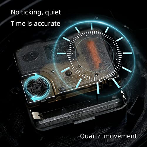 Youki Metal Motorcycle Art Wall Decor Desk Shelf Clocks Non Ticking Battery Operated Home Decorative Gift Idea,Wall Decorations For Bedroom Office 16.6 X 1.5X 7.9 Inches,Bronze #TOP2