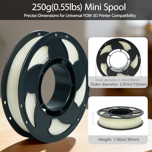 Image of Silk Glow in Dark Qinghe Green PLA 1.75mm 250g Luminous 3D Filament FDM