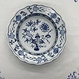Motif oignon Generisch Assiettes creuses en porcelaine avec motif ancien oignon - Assiettes creuses - Assiettes plates de la ville de Meissen - Vieux de plus de 100 ans (1448 Meissen)