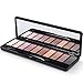 Eyeshadow Palette, 7 Matte & 3 Shimmer Shades, Highly-Pigmented Warm and Neutral Colors, Professional Makeup Palette with Double-Ended Blending Brush by LILYOBEAUTY