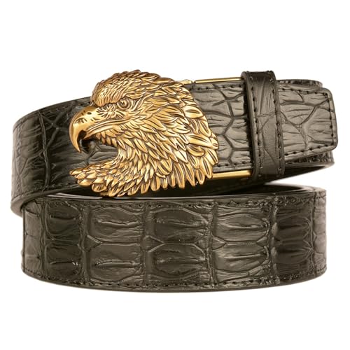 Ceinture à cliquet cuir homme réglable qui élimine les trous déformés