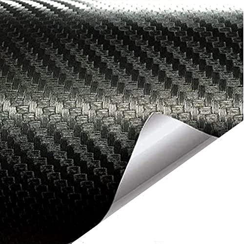 Image of WALLMATE Carbon & Matellic Wrap Sheet Roll Film Sticker Decal Waterproof Car Styling Wrap Auto Vehicle Accessories (12x56 Inch, Black Carbon)