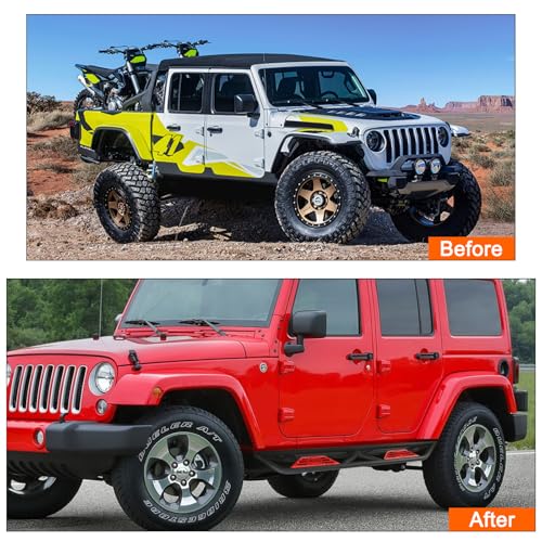Running Boards para Wrangler JK 4 puertas 2007-2018 miniatura 2