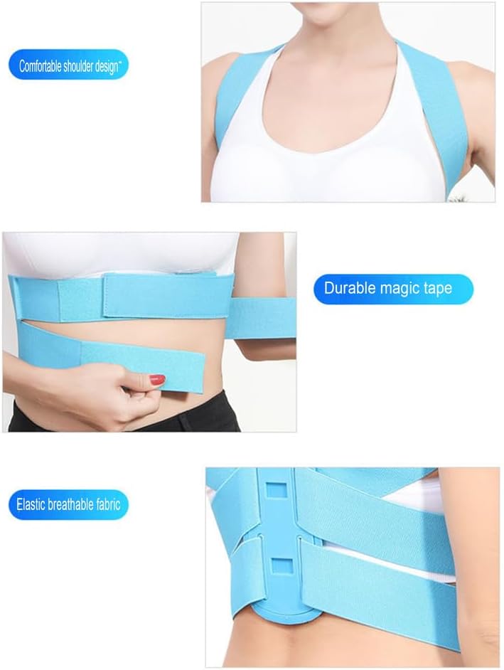 Posture Corrector for Women, Comfortable Upper and Back Brace,Adjustable Back Straightener Support for Back Shoulder Neck for Men or Child,A,M