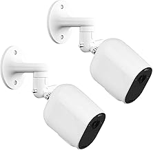 2Pack Adjustable Wall Mount for Arlo Pro, Arlo Pro 2/3/4, Arlo Ultra & Essential Spotlight Camera, No Drilling Indoor/Outdoor Mount, Attach Your Camera Everywhere Without Tools(Camera Not Included)