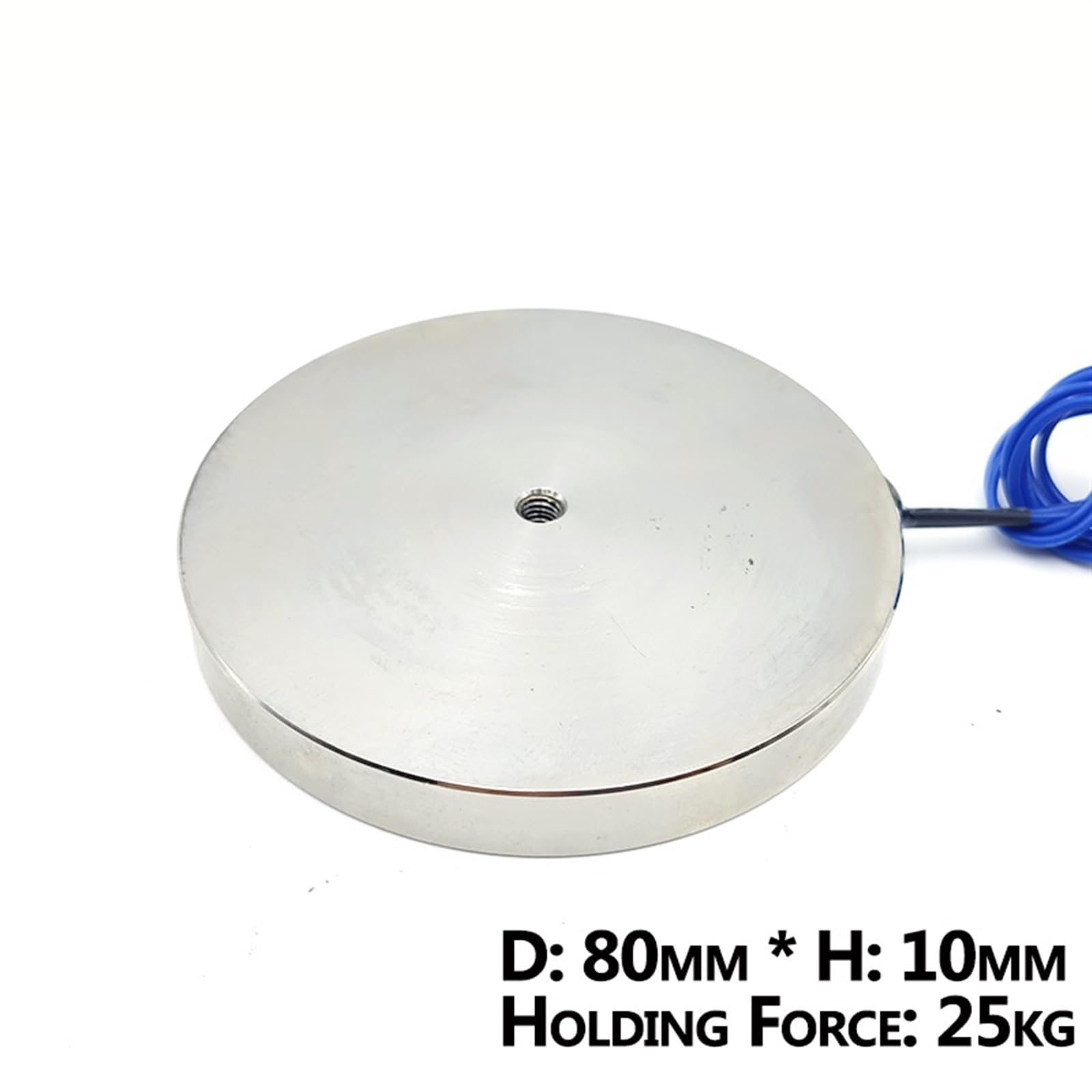 Elettromagnete 80/10 DC 6V 12V 24V cilindro, magneti elettrici, 25KG/250N, potente solenoide elettromagnetico, 1 pezzo(DC 36V(Customized))