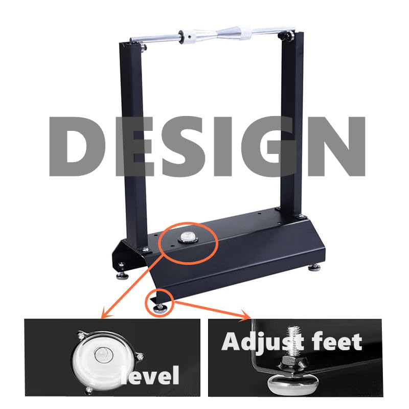 MOTOOS Motorcycle Wheel Balancing Stand Universal Tire Balancer, Black (with Bubble)