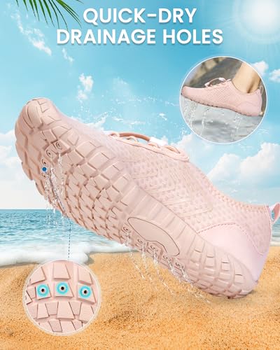 Image of Water Shoes for Women Men Quick-Dry Barefoot Shoes Breathable Aqua Socks for Swim Beach River Pool Lake Hiking Surfing Kayaking