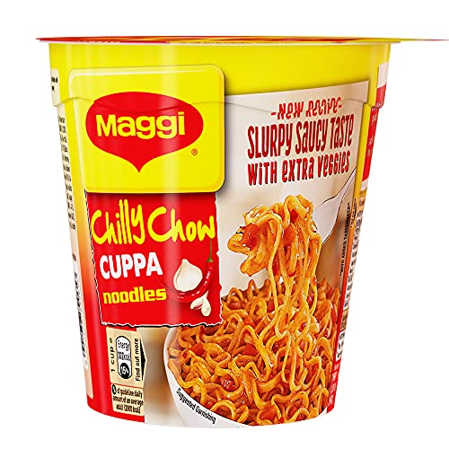 Image of MAGGI Instant Cuppa Noodles, Chilly Chow Vegetarian, 70 Gm Pack | New Recipe | Delicious Slurpy Saucy Taste | With Extra Veggies