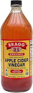 Bragg Organic Raw Apple Cider Vinegar with Mother, 32 oz - Unfiltered Unpasteurized ACV for Digestion, Weight Control & Skin Health