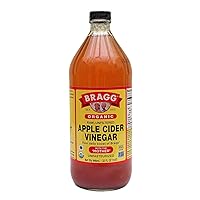 Vista 1 de Bragg Vinagre de sidra de manzana crudo orgánico, 32 onzas, 1 paquete