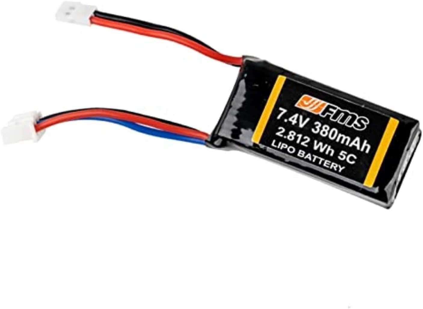 FMS Car Accessory Lipo Battery 2S 7.4V 380mAh Without PCM for FCX24M 1/12 FJ45&JIMNY& 1/18 LC80 Land Cruiser&FJ Cruiser& K10& HILUX& Apache FCX24 Power Wagon&Smasher&K5&Lemur&Unimog 421 Parts