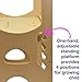 Little Partners Kids Learning Tower, Toddler Tower Adjustable Height Kitchen Step Stool, Encourages Learning, Independence, and Engagement, Safety Climbing Tower for Counter (Natural)
