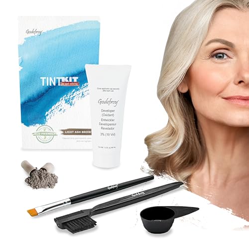 Godefroy Hair Color Tint Kit for 100% Gray Coverage