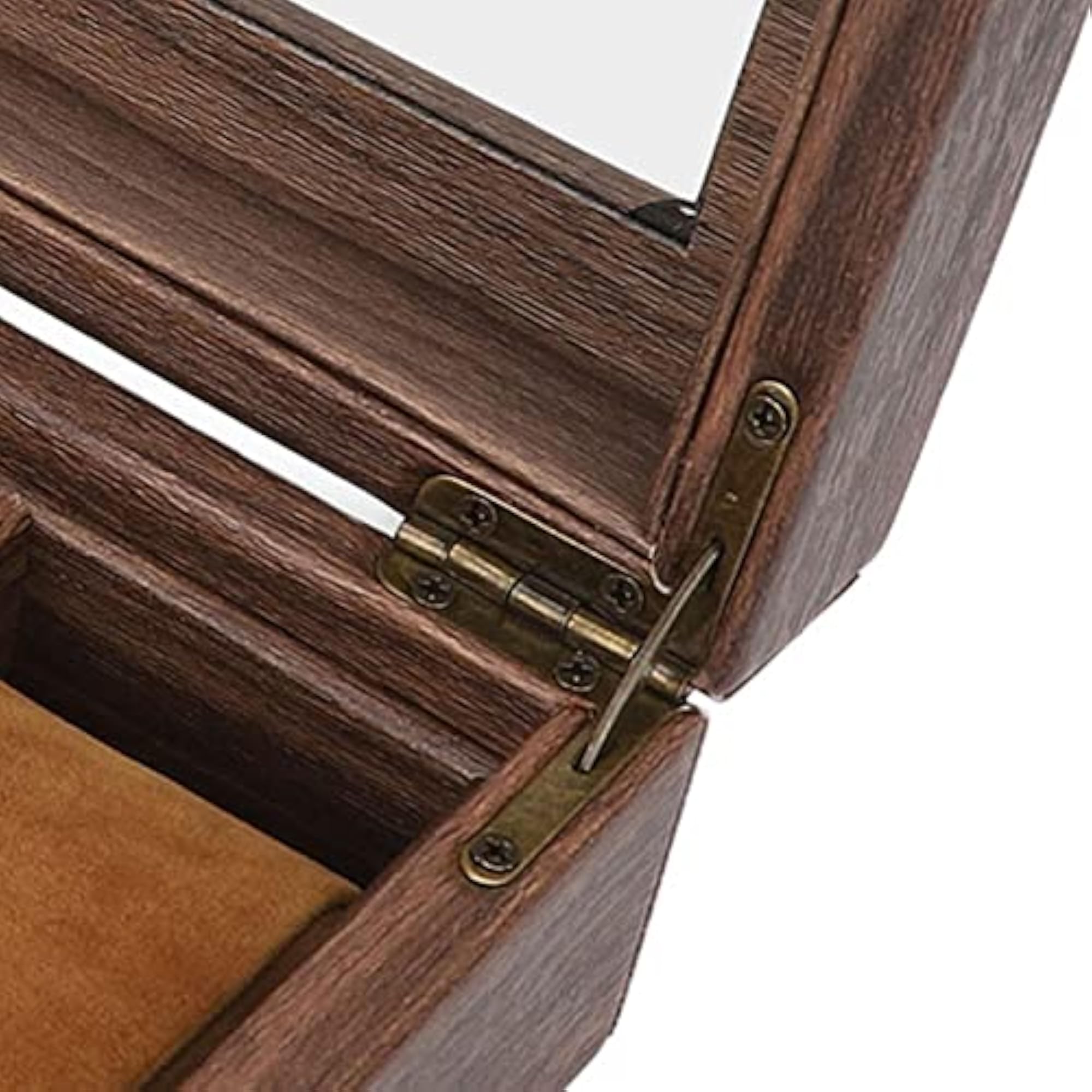 Wooden Watch Box with Vintage Pattern for 3 Watches