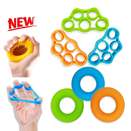 Pnrskter Hand Grip Strengthener, Finger Exerciser, Grip Strength Trainer,New Material,Forearm Grip Workout, Finger