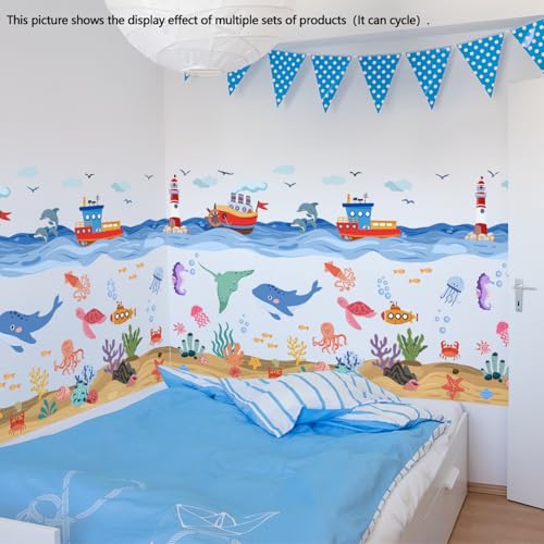 Vinilos decorativos marinos Achang para habitación infantil miniatura 4