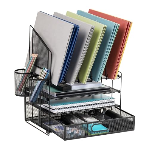 Office Depot® Brand Mesh Desk Organizer with Vertical Storage and