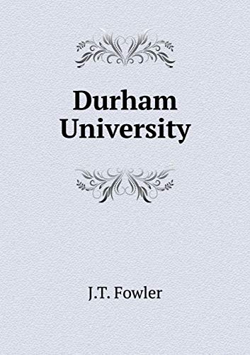 Durham University 5519308039 Book Cover
