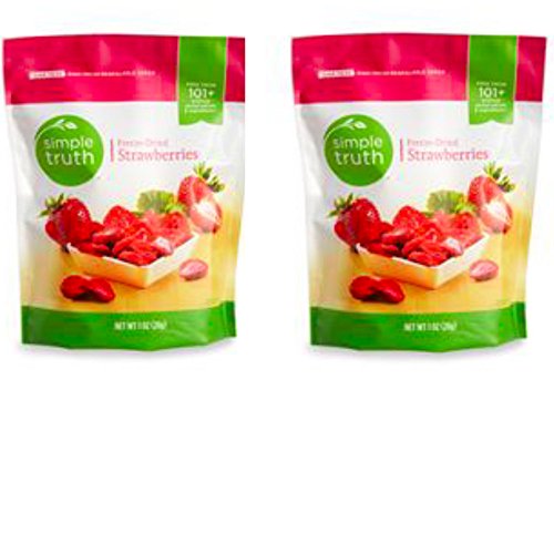 Simple Truth Freeze-Dried Strawberries 1 oz. (Pack of 2)