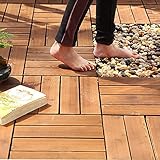 ウッドパネル 天然木 約30*30*2.2CM 正方形 ジョイント式パネル 無垢材 室内 木製タイル ウッドデッキ ウッドタイル ベランダ DIY 木製 庭 タイル おしゃれ 炭化 防腐木材 室外 防水 滑り止め バルコニーDIY用品 屋外屋内適用【30枚セット】