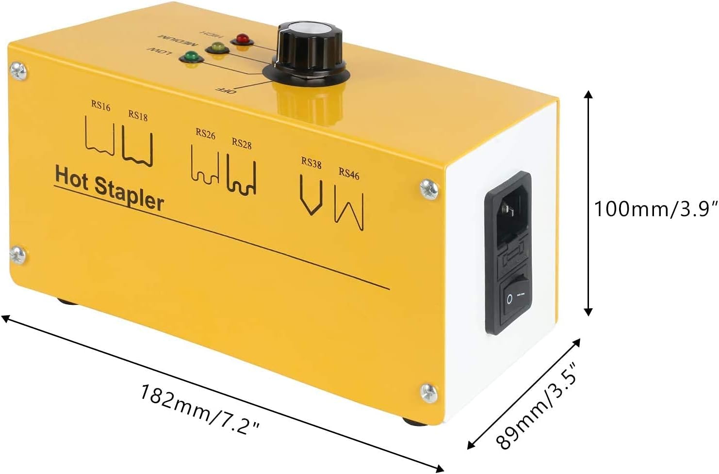 Plastic Welder Hot Stapler Kit with 800PCS Hot Staples, 110V Bumper Crack Repair Welding Machine Set
