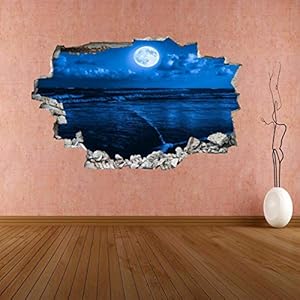 3D effect muurtattoo sticker doorbraak zelfklevende muurschildering muursticker stenen muur doorbraak muursticker tattoo…