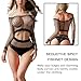 Famstar Sexy Lingerie for Women Naughty Fishnet Lingerie Set Bodysuit Outfits Teddy Babydoll Erotic Mesh Women’s Outfits Black