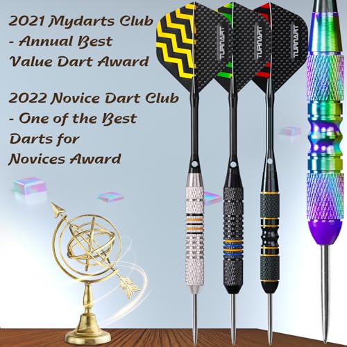 image for Turnart Darts Metal Tip Set - Steel Tip Darts Darts Set Professional M